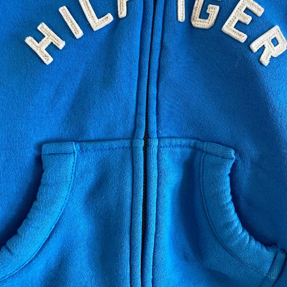 Tommy Hilfiger blue zip up hoodie - Picture 3 of 5